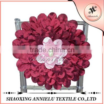 Two color taffeta artificial flower wedding decor flowers