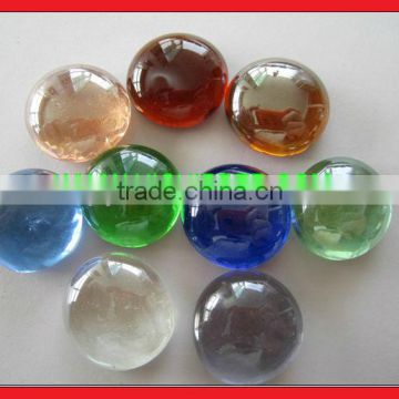 Colored glass pebbles for decoration
