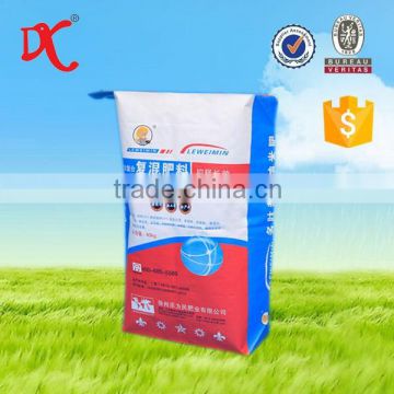 printed kraft paper plastic bag with valve/fertilizer bag