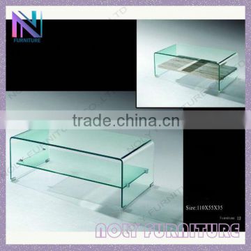 most popular wood furniture glass coffee table with wood base designs