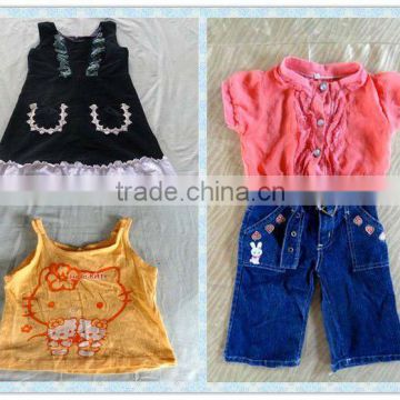 wholesale hot sale used clothing for africa& girl's wear