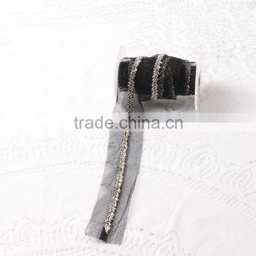 Wholesale Beaded Trim Lace sew on garment by yard mesh triming