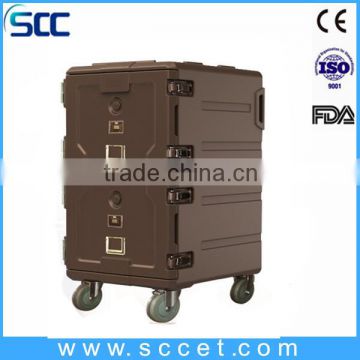 Food warm container with insulation material heat food service cart in catering and restaurant