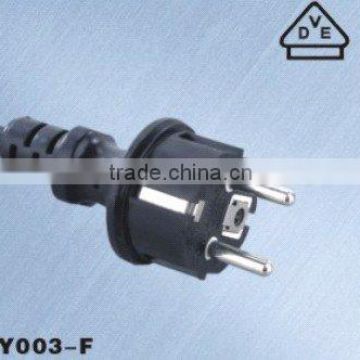 VDE IP 44 water-proof power cord with rubber cable