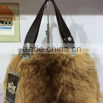 2015 new style raccoon fur bags handbag for women from alibaba China