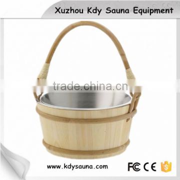 STEEL Sauna Bucket with wooden handle