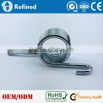 Custom high corrosion ISO Certifiacated Zinic Plated Metal Torsion Spring