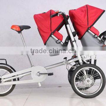 twins baby stroller baby pram mother and child bicycle