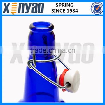 swing top cap with rubber for glass milk bottle