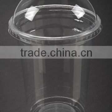 16oz OEM disposable plastic clear PET cup with lip
