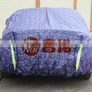 Blue/ green/gray color PEVA+PP cotton sunshine car cover/SUV printed hail auto cover/uv car shield