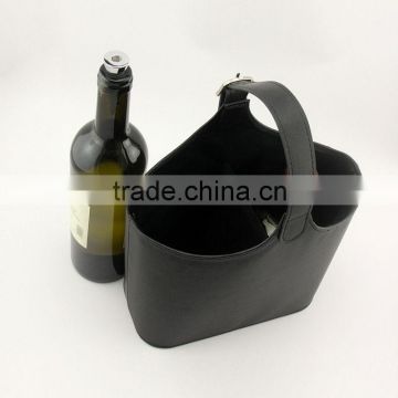 Custom Leather Wine Bag