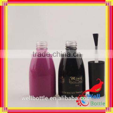 15ml nail polish bottle with silver cap nail gel bottle glass bottle