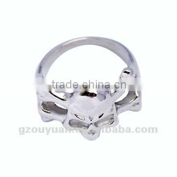 New Popular Sell 316 L Stainless Steel Skull Military Ring