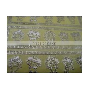 soft brass label,electroplate metal foil sticker,custom metal decal,adhesive metal logo