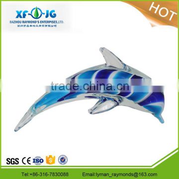 Murano glass craft, glass dolphin for home decoration