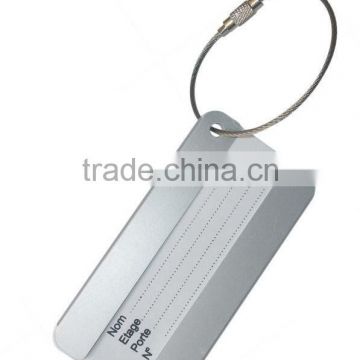 Resuable Metal hotel luggage tag