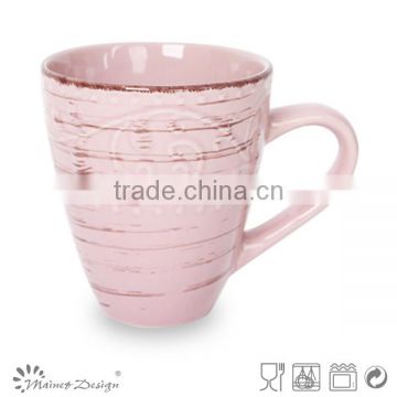 embossed hand printing for 2016 high quality stoneware mugs