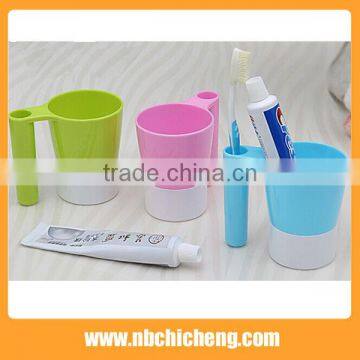 Toothbrush holder with one cup plastic cup wash brush cup