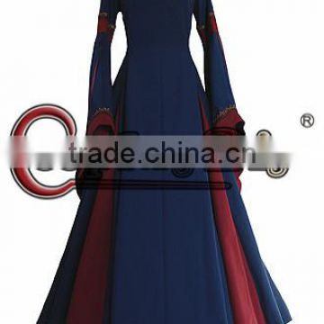 Custom Made Medieval Renaissance Dress With Trumpet Sleeves For Gothic Costume