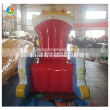 Cheap king throne chair,PVC inflatable throne chair