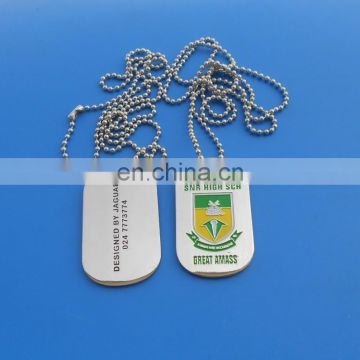 custom silver dog id tag for Ghana high school
