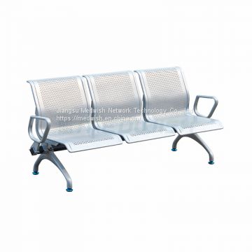 AG-TWC004 Cold Rolling Steel Plate Hospital 3-Seater Waiting Chair
