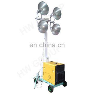 1000w led mini cheap construction diesel light tower price