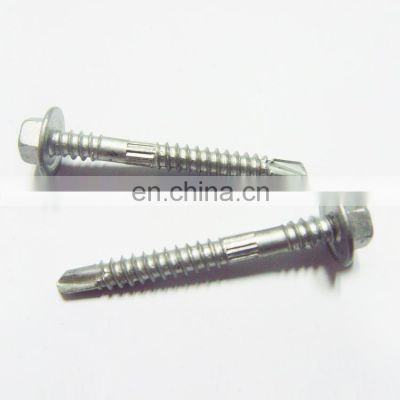 China supplier dacromet SS410 hex head drilling screw for children building