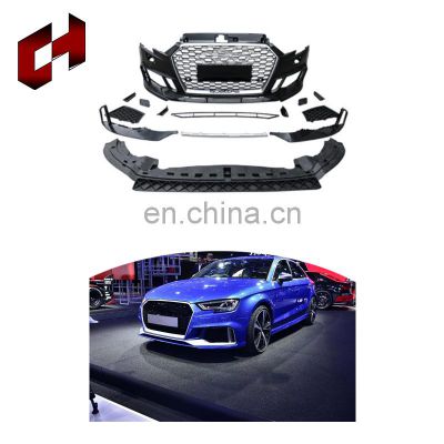 CH Cheap Manufacturer Car Upgrade Black Bumper Side Stepping Brake Light Kit Body Kit For Audi A3 2017-2020 To Rs3