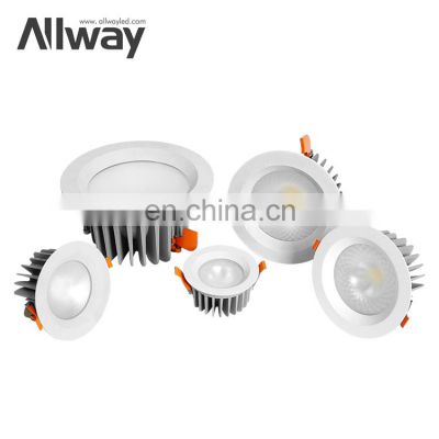 ALLWAY White Ceiling Recessed Lamp Indoor Home Office 10W 15W 25W 40W 55W Led Slim Downlight