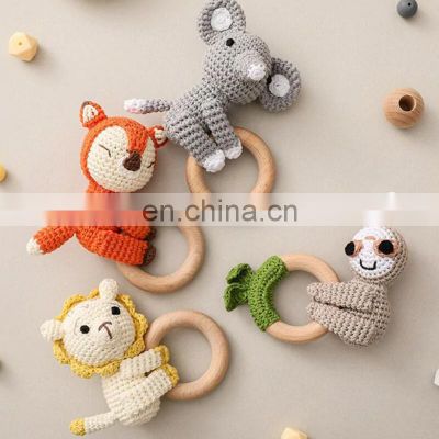 Cheap Wholesale Crochet Rattle Gift Set Handmade Kid's Toy crochet toy for baby Vietnam Supplier Cheap Wholesale