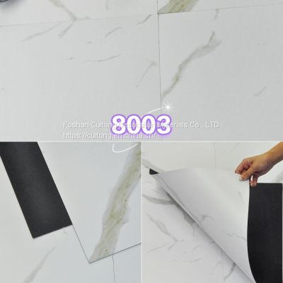 Cement PVC floor Grey LVT sheet floor imitation marble plastic floor tile back dry 2mm stone plastic floor