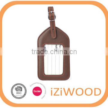 CUSTOMIZED PU Luggage Tag with Coloured Stitching