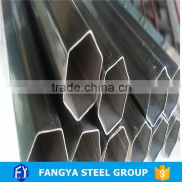 22x25mm Welded mild carbon steel hexagonal tube/pipe