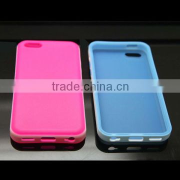 Low price! Double color Soft TPU cases for IPhone4/4s/5