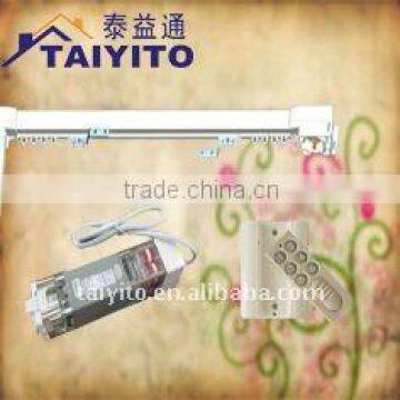 TAIYITO flat open electric curtain /automatic curtain system/curtain track system