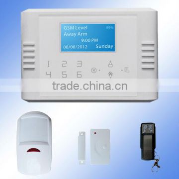 Multi-language Menu Wireless GSM Burglar Alarm System