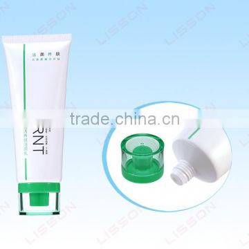 70ml-180ml Transparent Colored Acrylic Cap Cleanser PE Tube