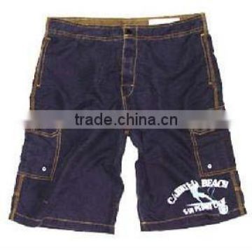 black board short with 100% polyester