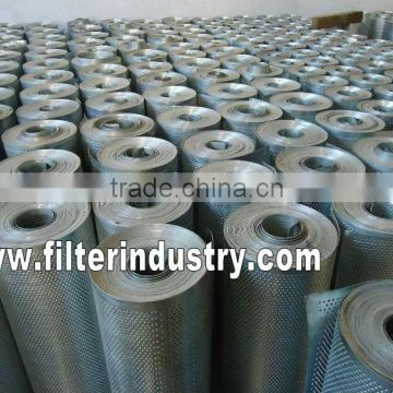 Perforated metal mesh for filter industry