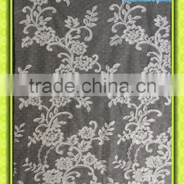 Embroiedered Jaquared lace fabric CJ086C