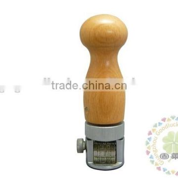 Wooden handle column seal digits stainless machine