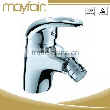 Contemporary chrome plated basin bidet faucet