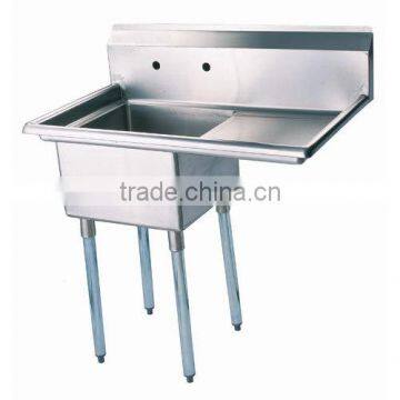 1 One Bowl Commercial Stainless Steel Compartment Sink with Single Drainboard                        
                                                Quality Choice