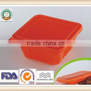 Yellow PP food Storage with lid SGA FDA APPROVAL