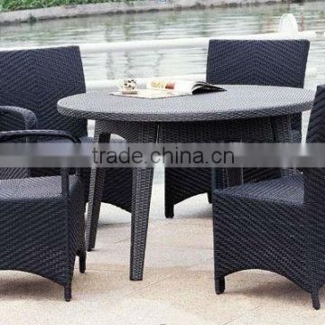 Classic Garden Table Outdoor Dining Poly Wicker Sets