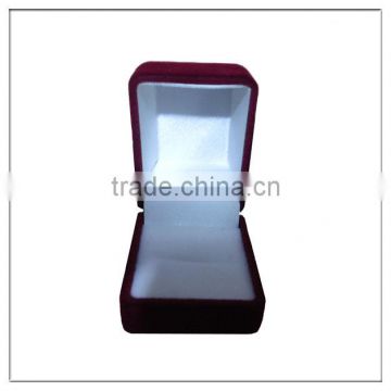custom color red velvet ring box,jewelry box