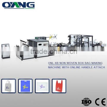 full automatic non-woven d-cut bag making machine with Handle(AW-XB700-800)