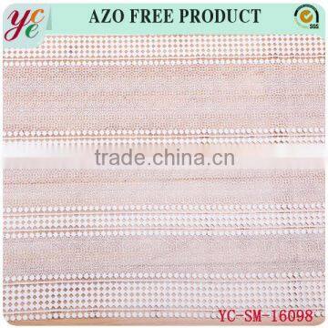 Summer cool individual character decorative pattern design chemical lace embroidery fabric for garment